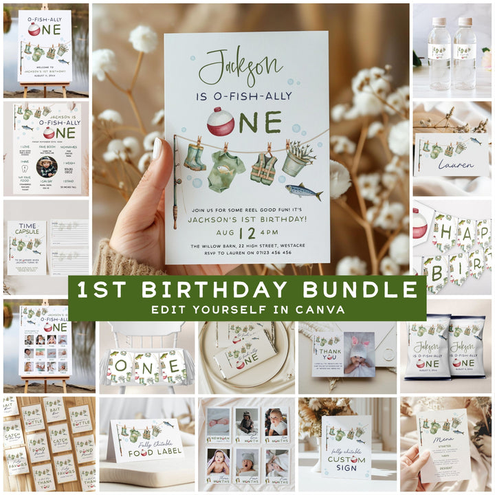 O-Fishally-One Birthday Party Bundle