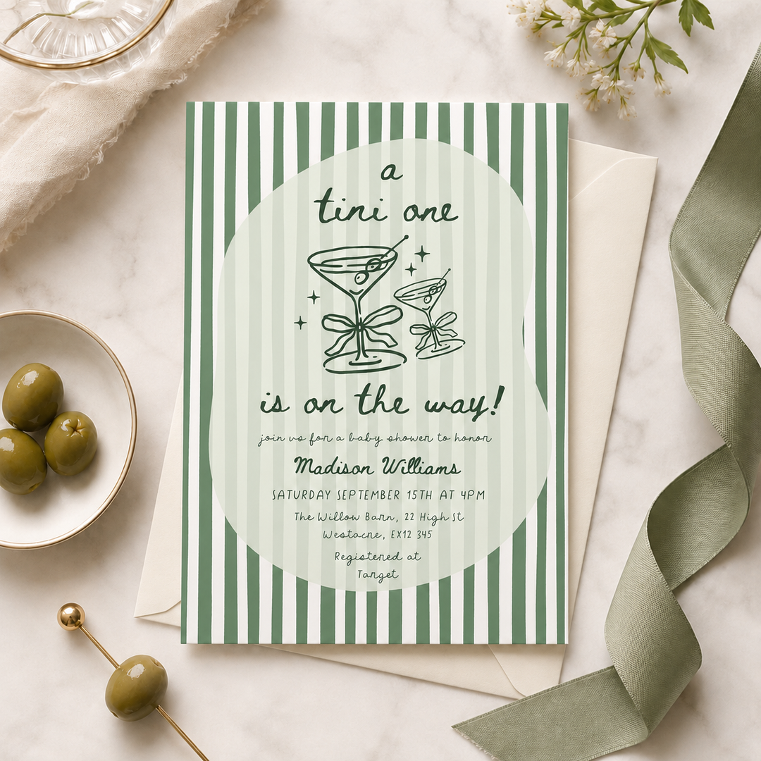 Tini Baby Shower Invitation Set