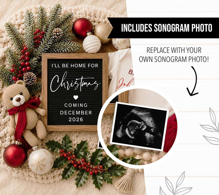 Christmas Pregnancy Announcement Gender Neutral
