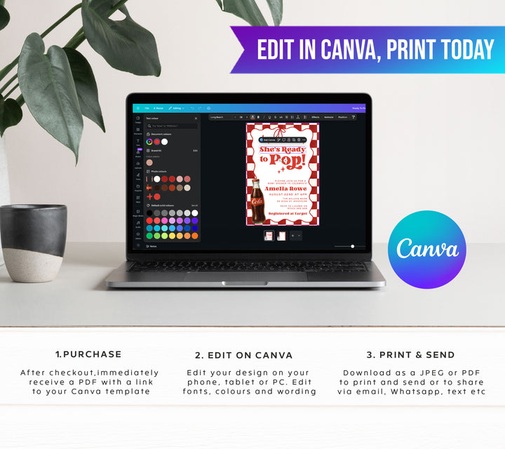 Retro Soda Ready To Pop Baby Shower Bundle