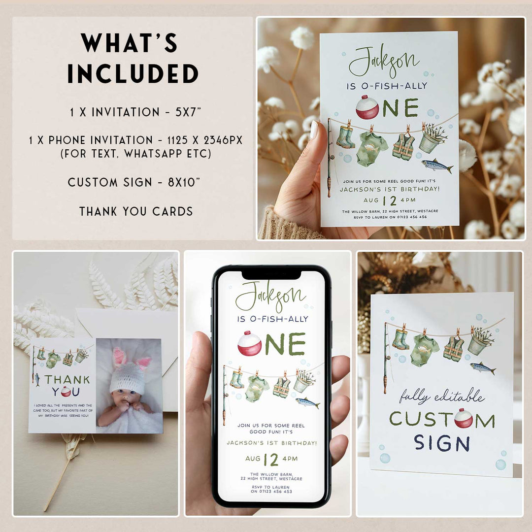 O-Fishally-One Birthday Party Bundle