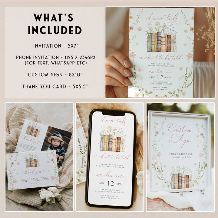 A New Chapter Begins Baby Shower Bundle