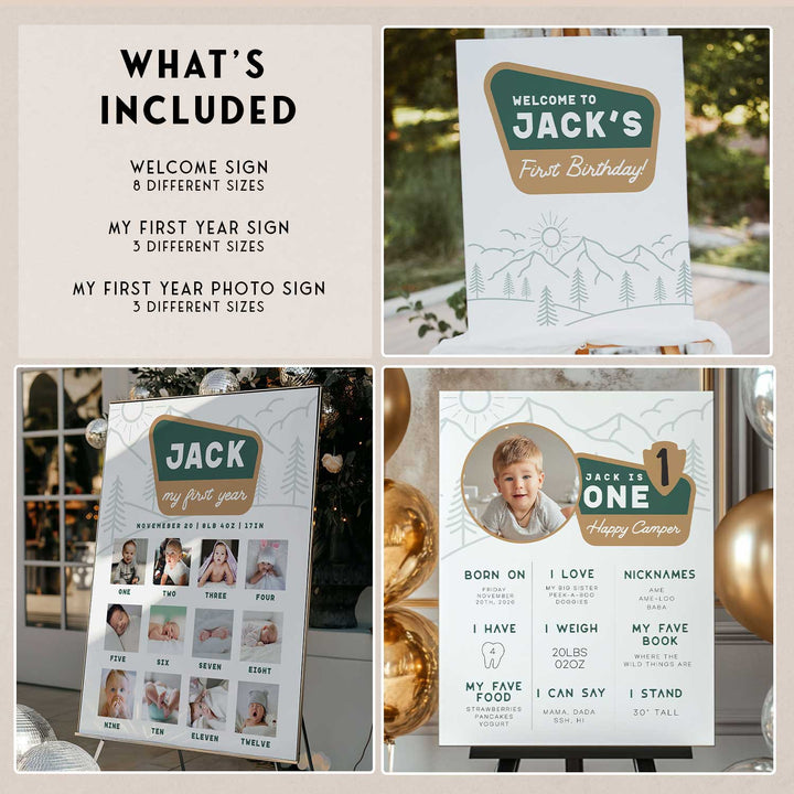 One Happy Camper Birthday Bundle