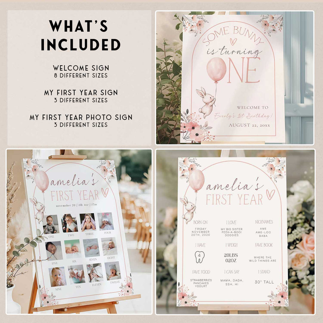 Some Bunny Is One Birthday Party Bundle