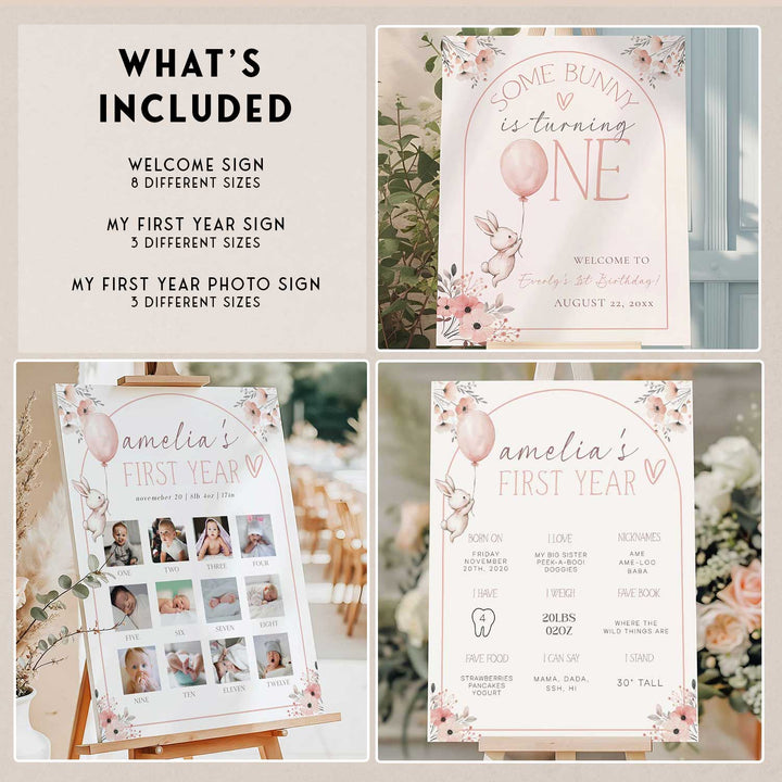 Some Bunny Is One Birthday Party Bundle