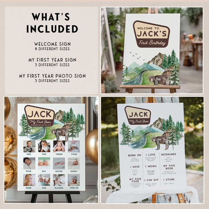 One Happy Camper Birthday Bundle Watercolor