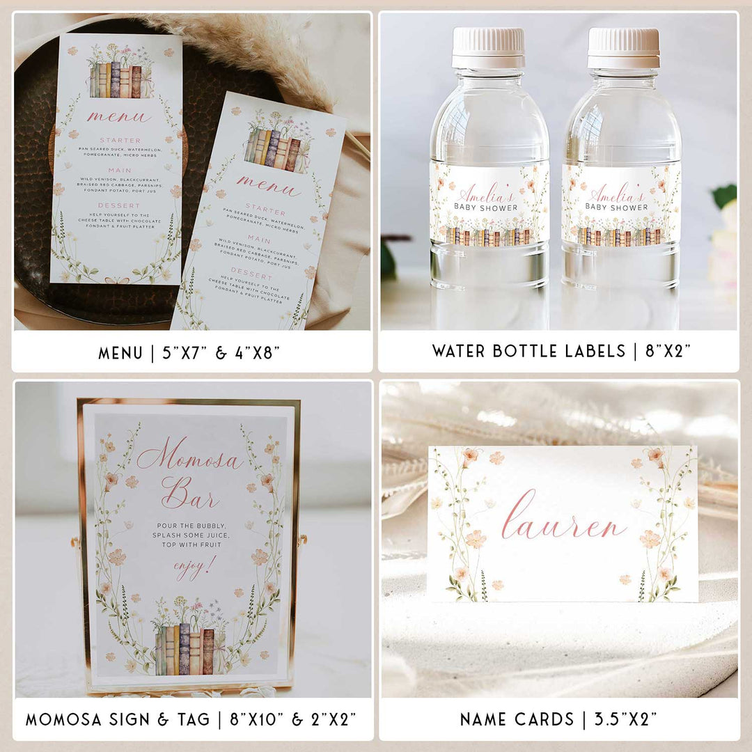 A New Chapter Begins Baby Shower Bundle