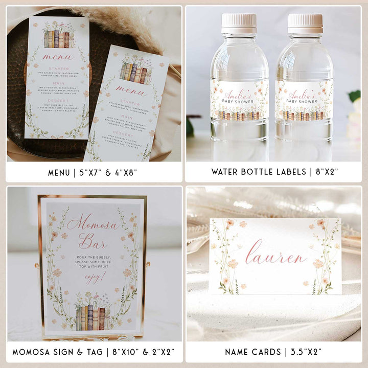 A New Chapter Begins Baby Shower Bundle