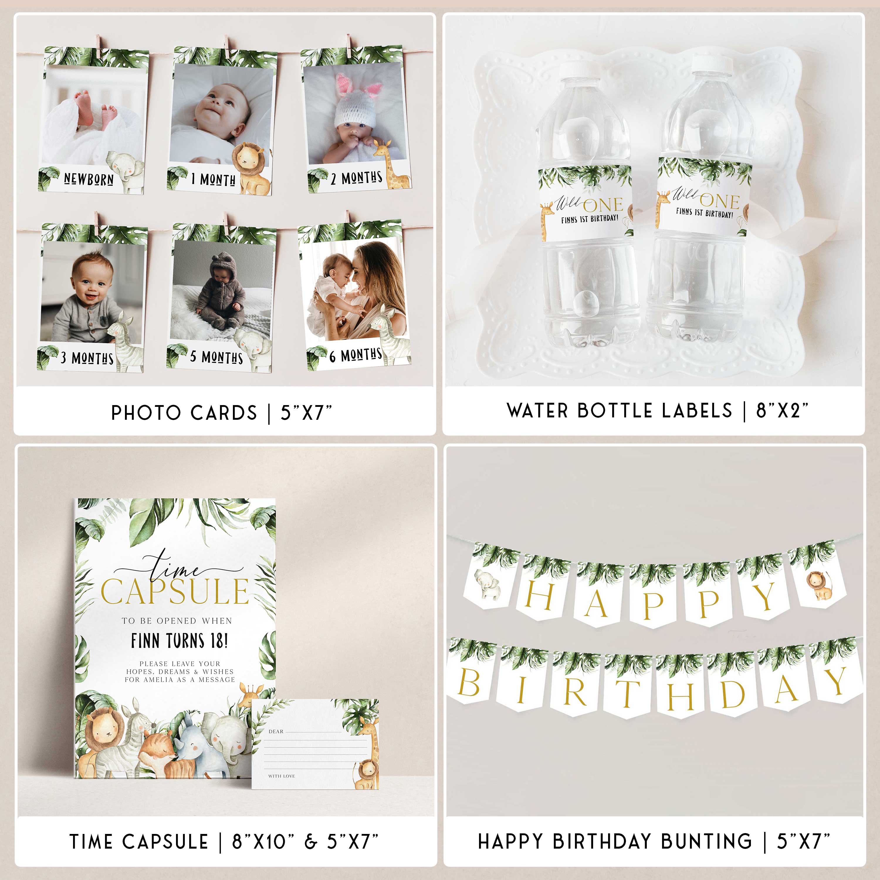 WILD ONE First Birthday Party Bundle – OhHappyPrintables