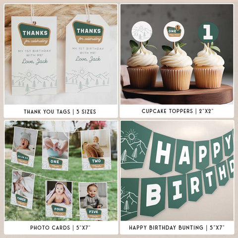 One Happy Camper Birthday Bundle