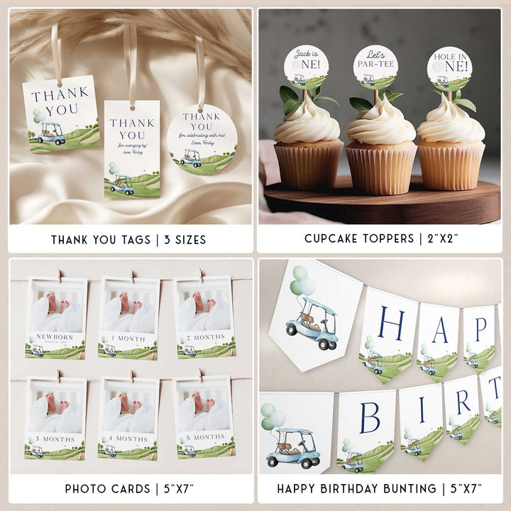 Hole In One Golf Birthday Party Bundle