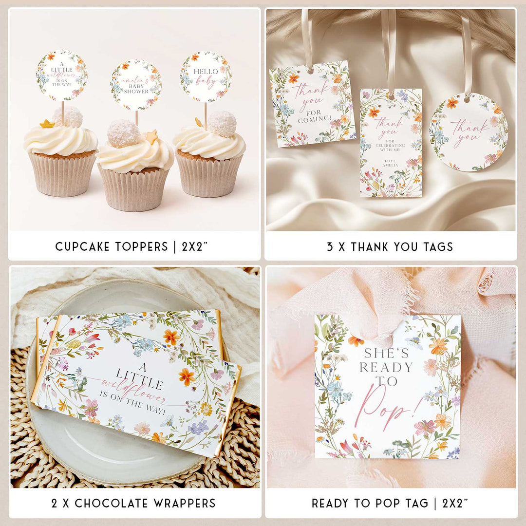 A Little Wildflower Baby Shower Bundle