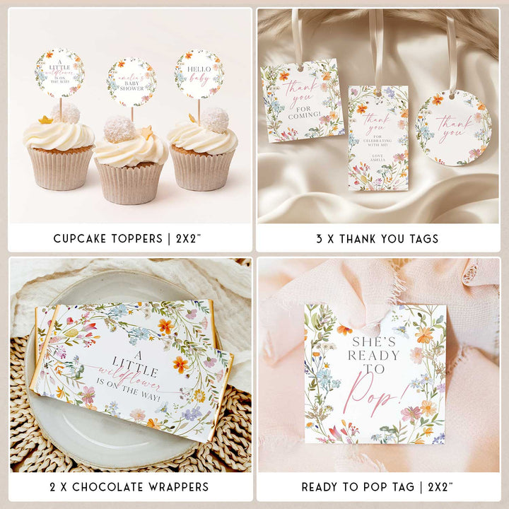 A Little Wildflower Baby Shower Bundle