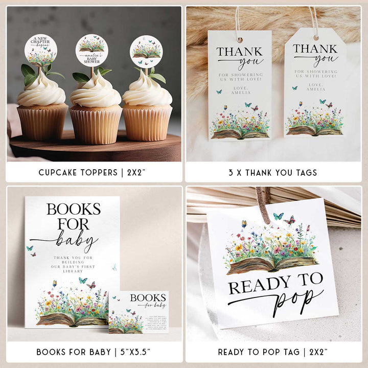 A New Chapter Begins Storybook Baby Shower Bundle