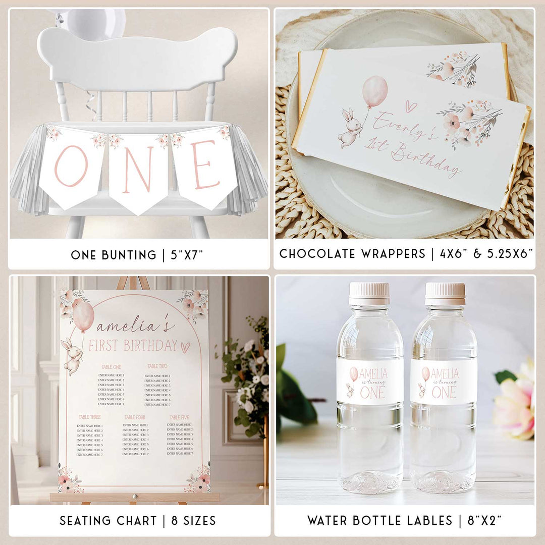 Some Bunny Is One Birthday Party Bundle
