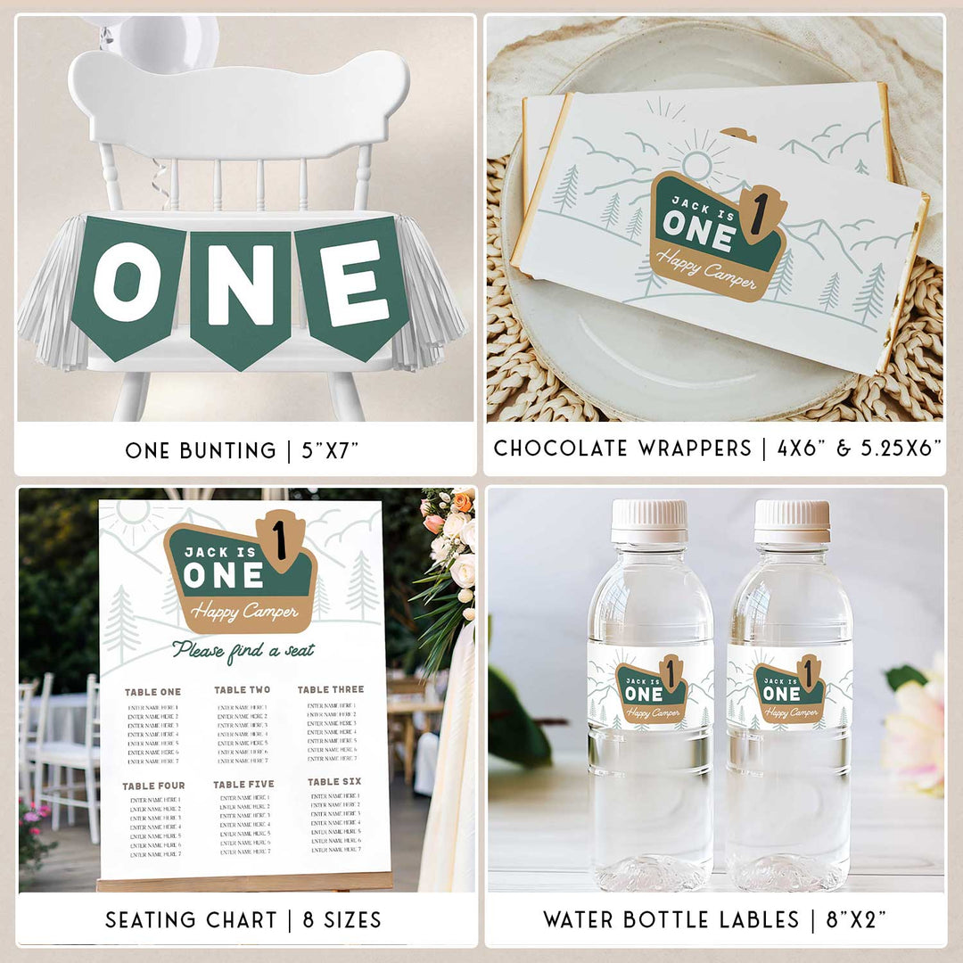 One Happy Camper Birthday Bundle