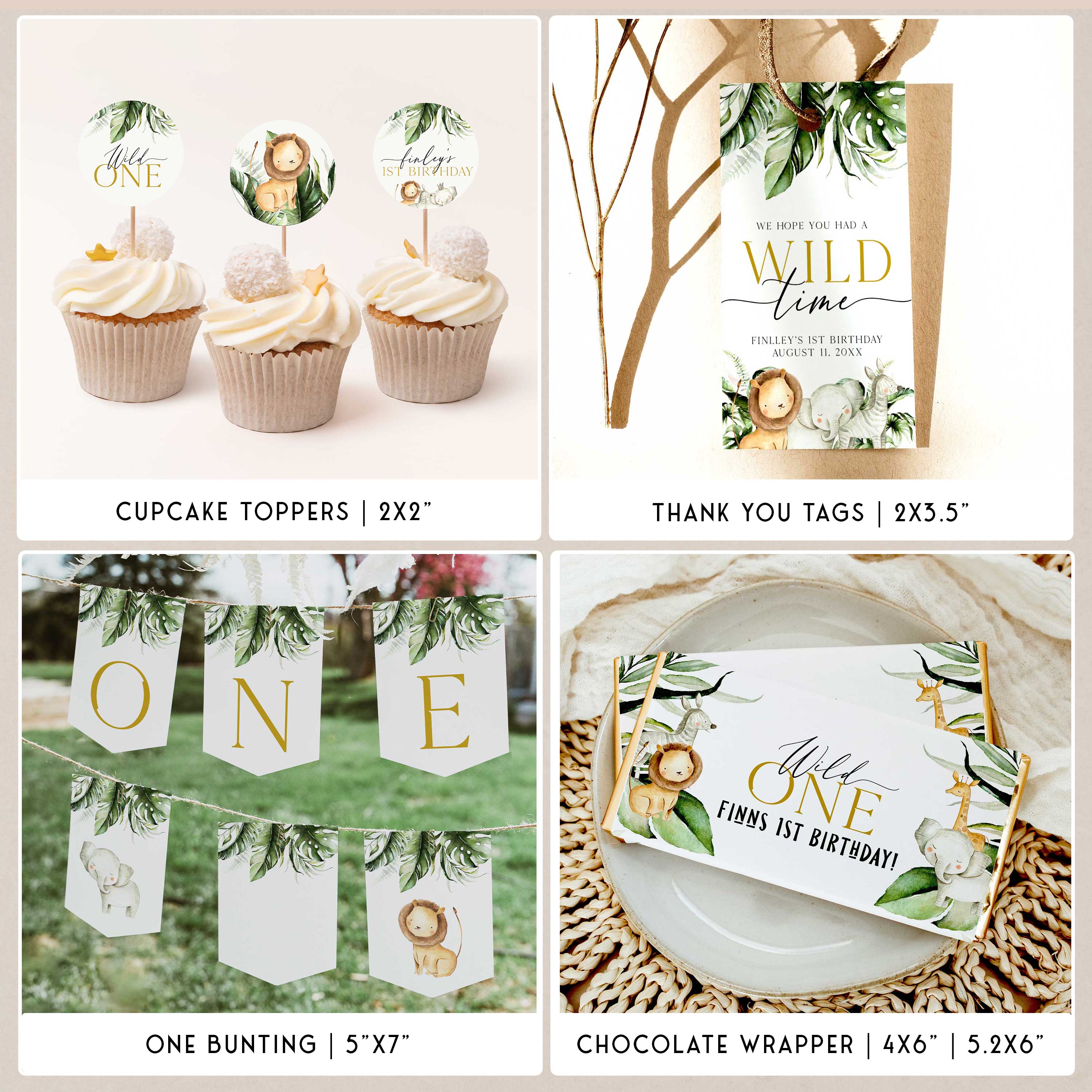 EDITABLE The Wild One Welcome Sign - Wild One – OhHappyPrintables