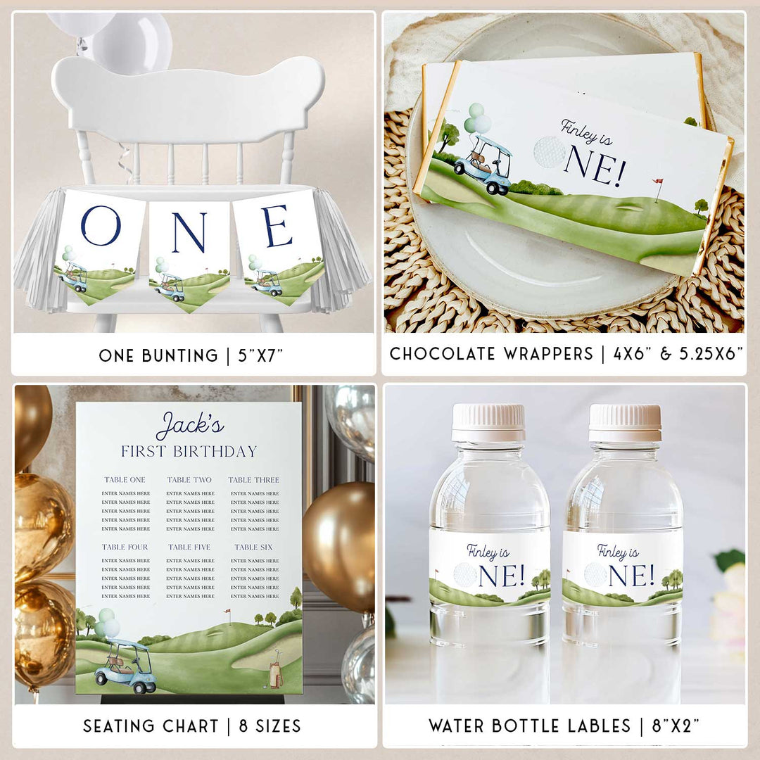 Hole In One Golf Birthday Party Bundle
