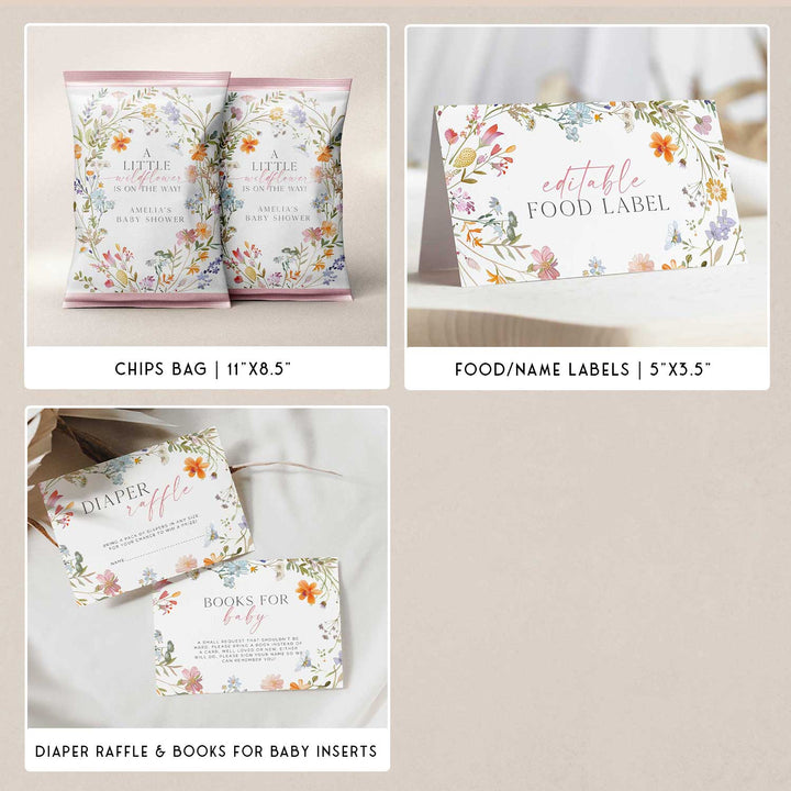 A Little Wildflower Baby Shower Bundle