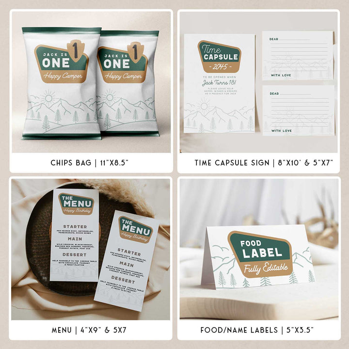 One Happy Camper Birthday Bundle