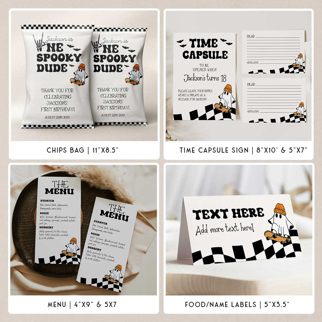 One Spooky Dude Birthday Bundle