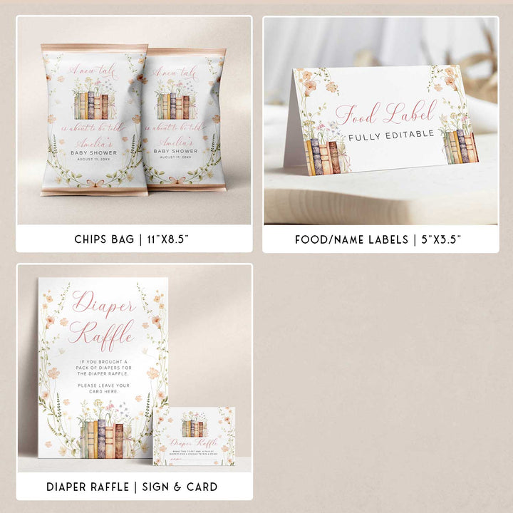 A New Chapter Begins Baby Shower Bundle