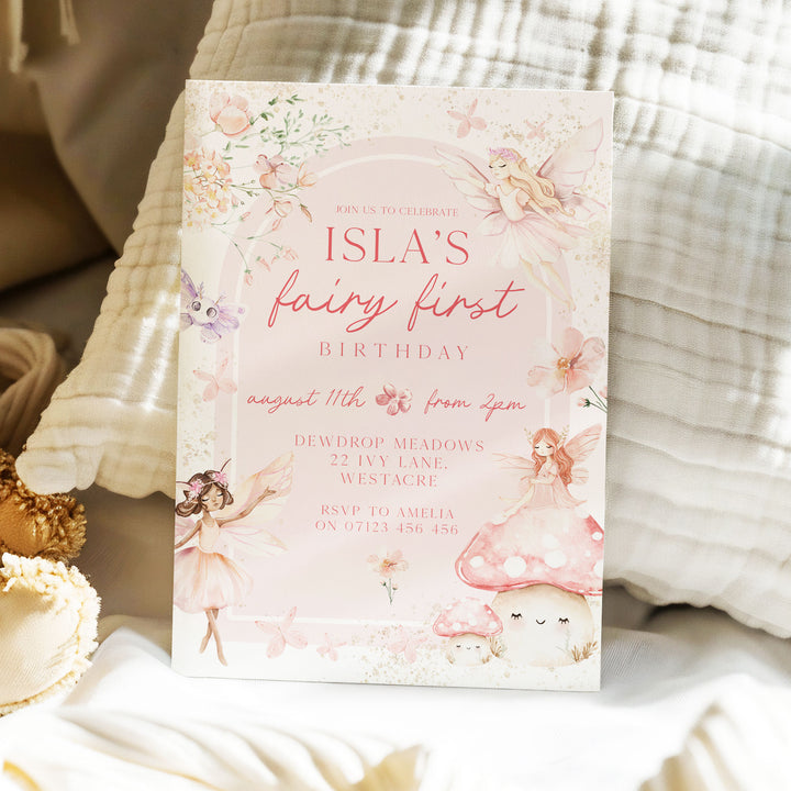 Fairy Enchanted Garden Birthday Invitation