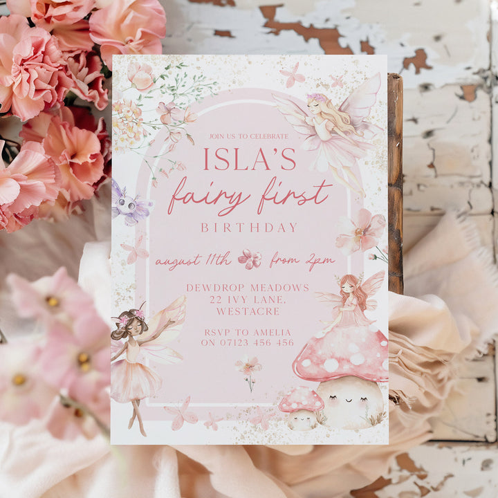 Fairy Enchanted Garden Birthday Invitation