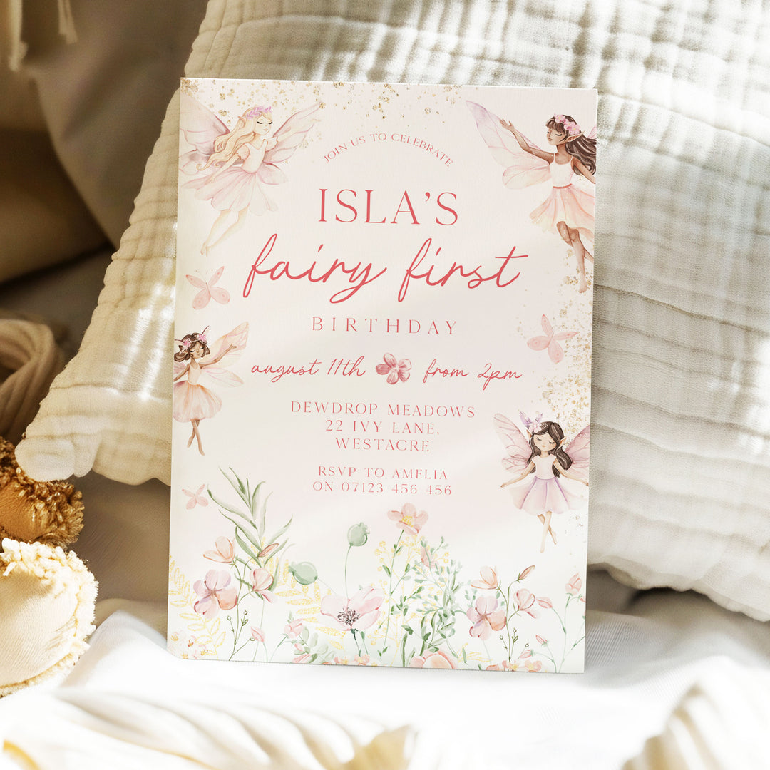 Fairy Whimsical Garden Birthday Invitation