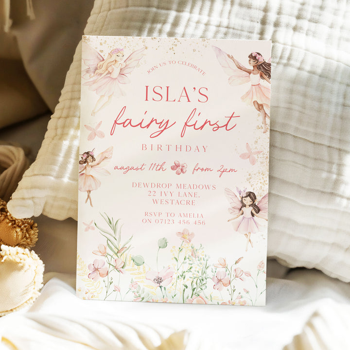 Fairy Whimsical Garden Birthday Invitation