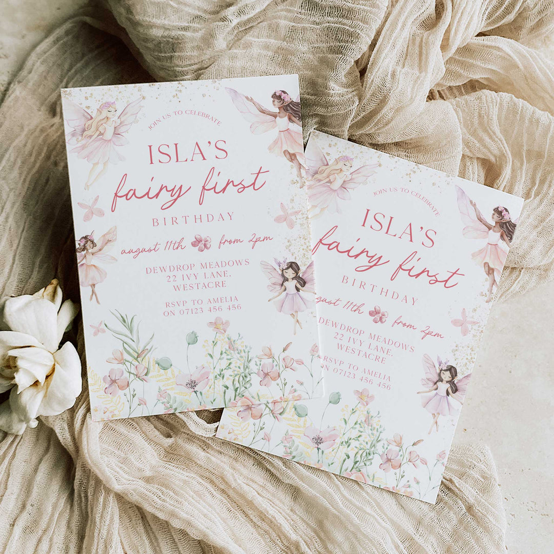Fairy Whimsical Garden Birthday Invitation