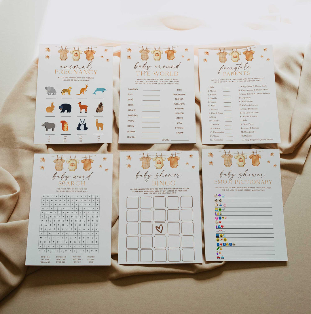 35 Fall Themed Baby Shower Games