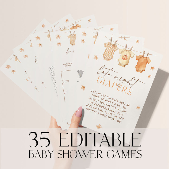 35 Fall Themed Baby Shower Games