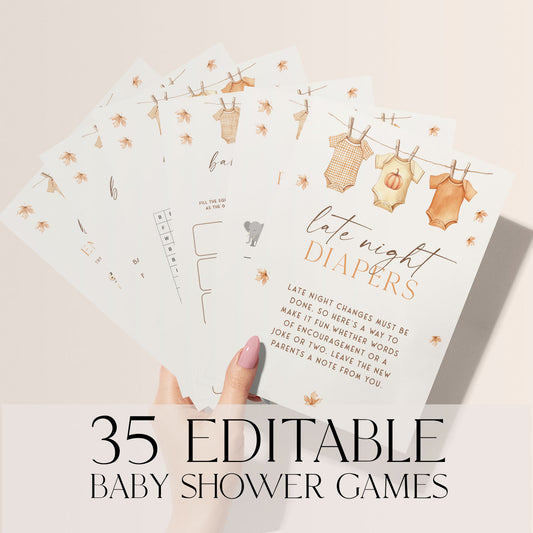 35 Fall Themed Baby Shower Games