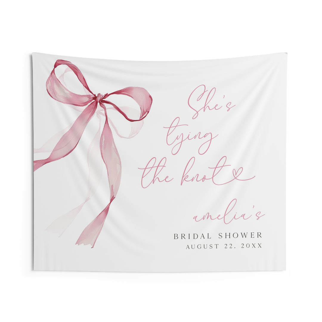 She’s Tying The Knot Bridal Shower Backdrop