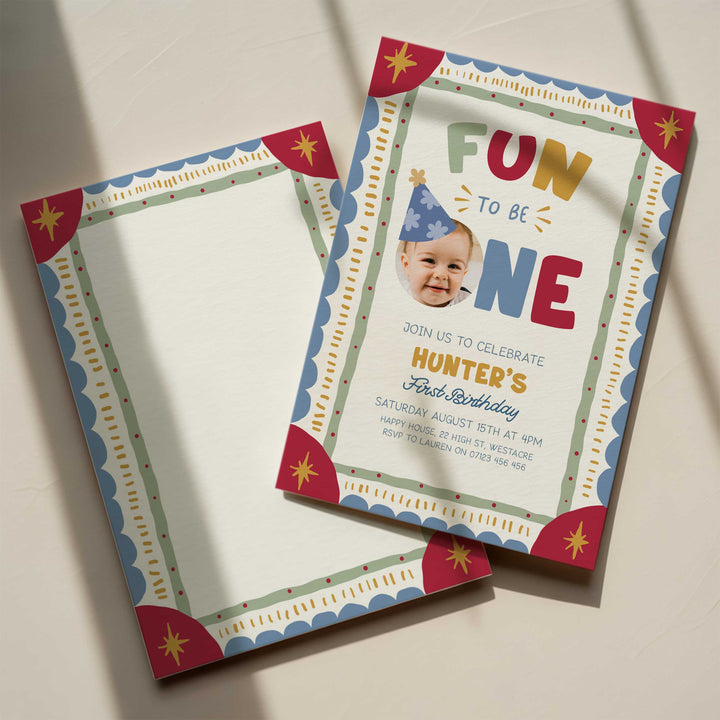 It's Fun To Be One Boho Birthday Invite