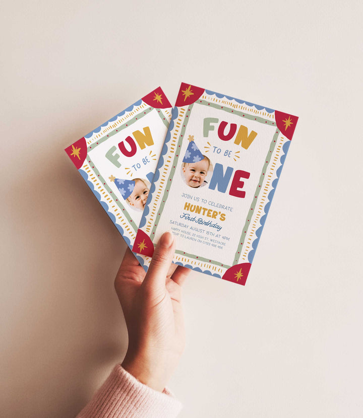 It's Fun To Be One Boho Birthday Invite