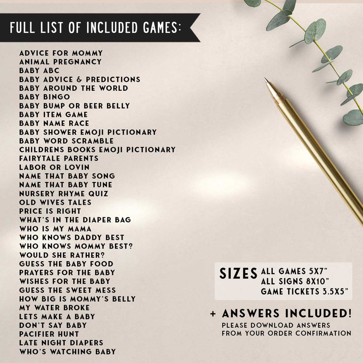 35 A New Chapter Begins Baby Shower Games