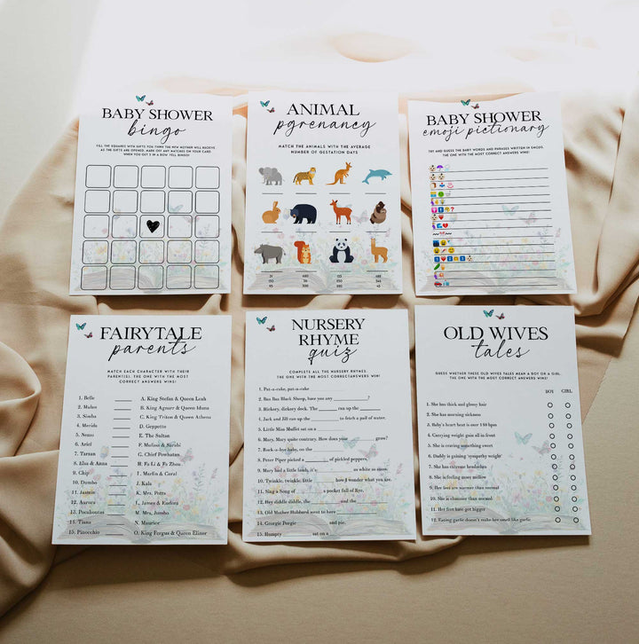 Editable A New Chapter Begins Baby Shower Games