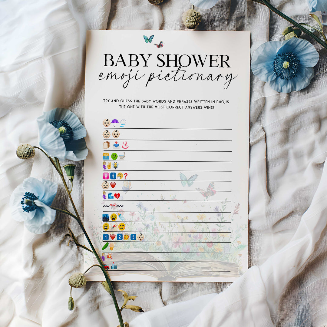 Editable A New Chapter Begins Baby Shower Games