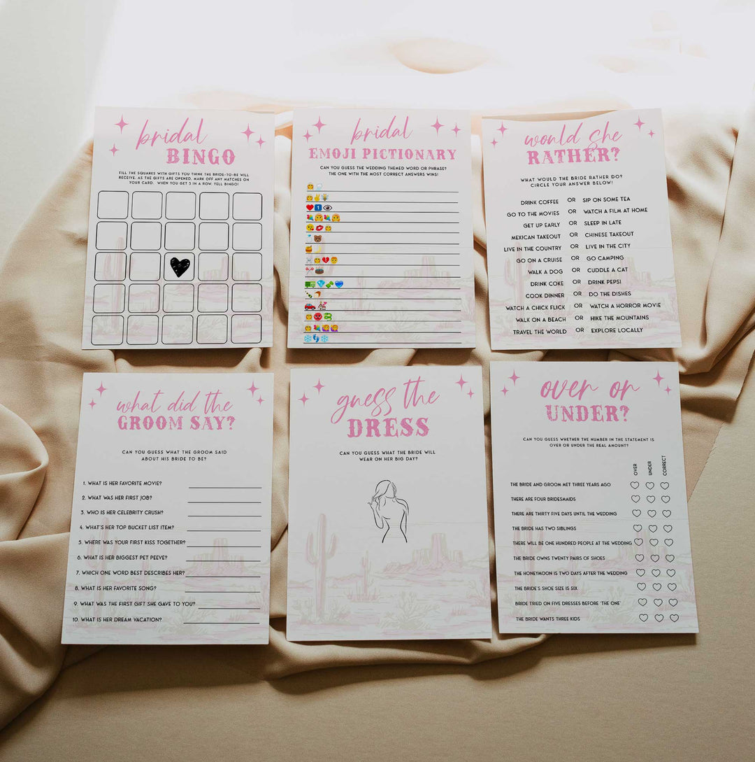 35 Editable Her Last Rodeo Games