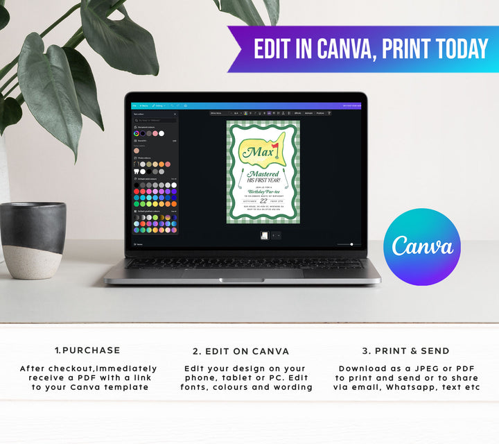 Masters Par-Tee First Year Invitation