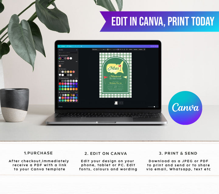 Mastered His First Year Invitation