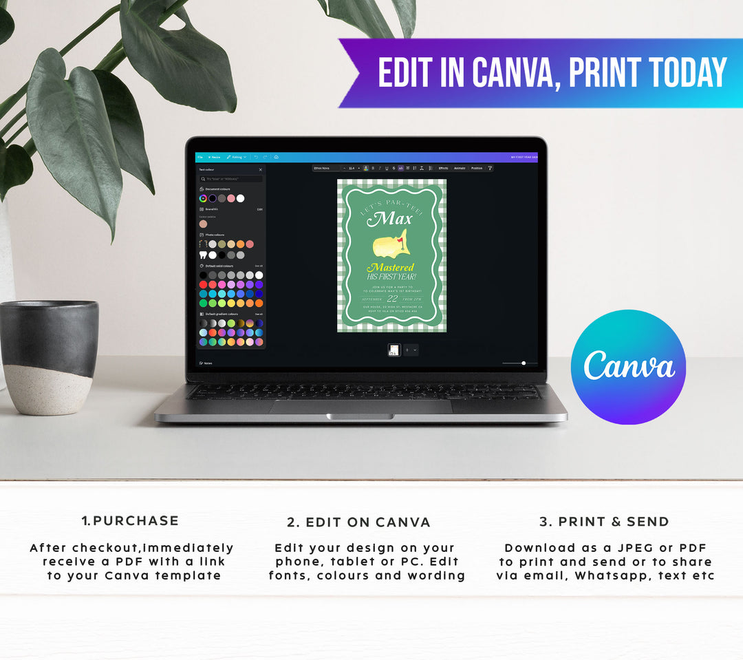 Golf Birthday Par-Tee Invitation