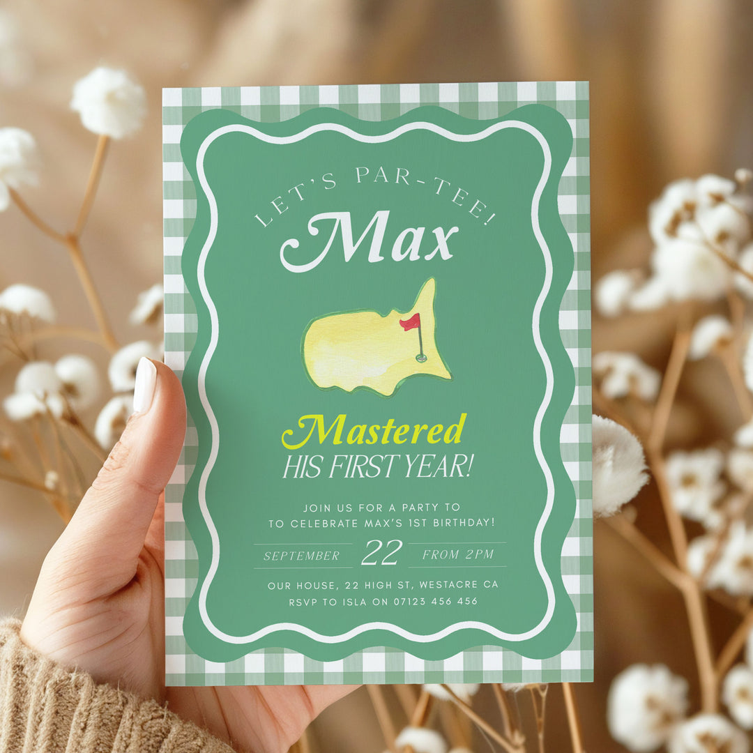 Golf Birthday Par-Tee Invitation