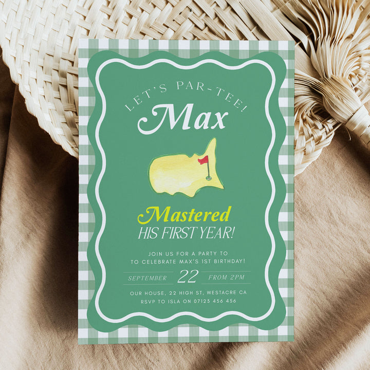 Golf Birthday Par-Tee Invitation
