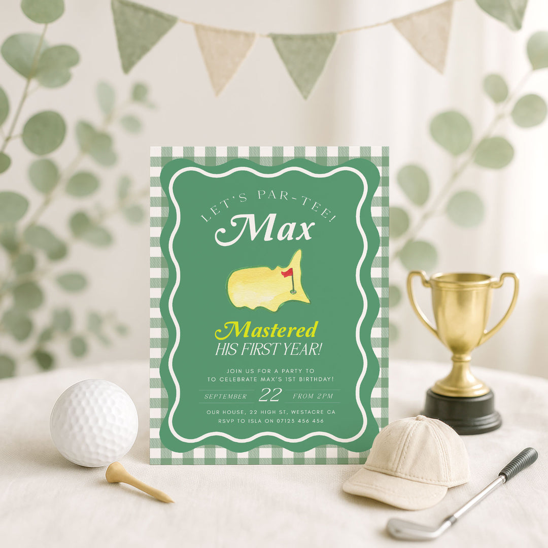Golf Birthday Par-Tee Invitation