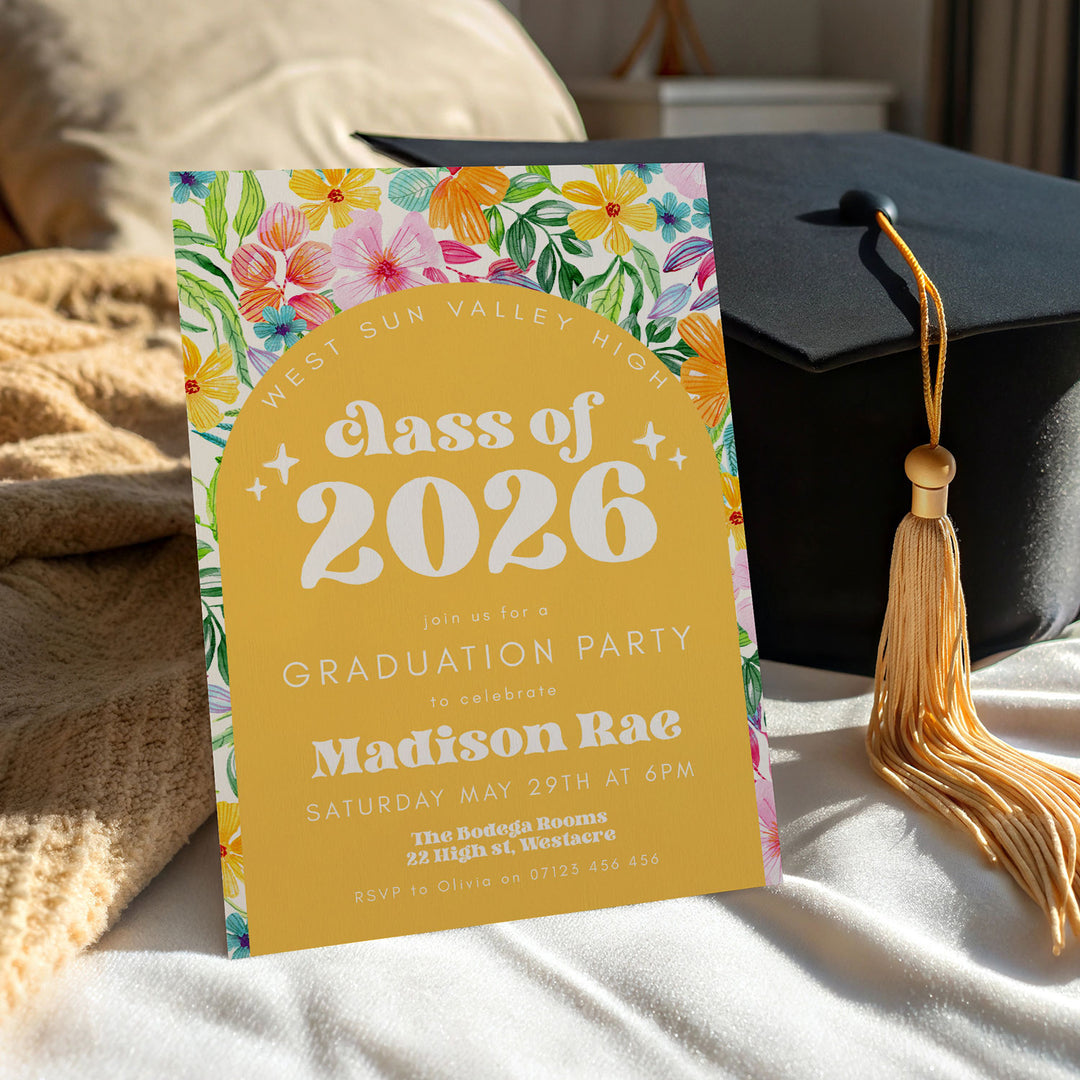 Tropical Graduation Invitation Bundle