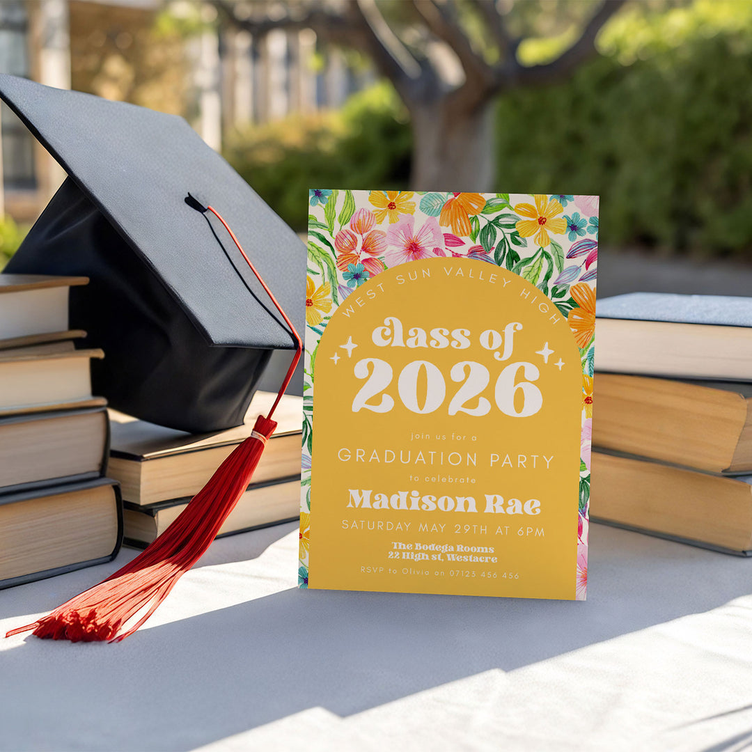 Tropical Graduation Invitation Bundle