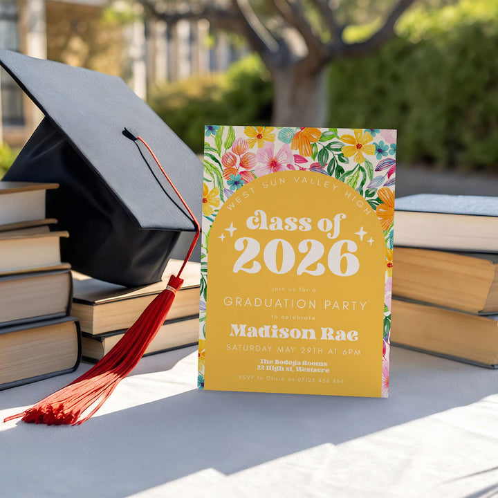 Tropical Graduation Invitation Bundle